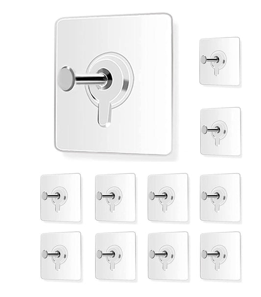 Self Adhesive Hooks for Hanging Photo Frame Hook (Pack of 10)