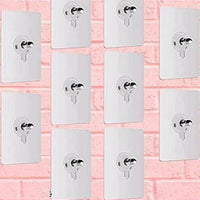 Self Adhesive Hooks for Hanging Photo Frame Hook (Pack of 10)