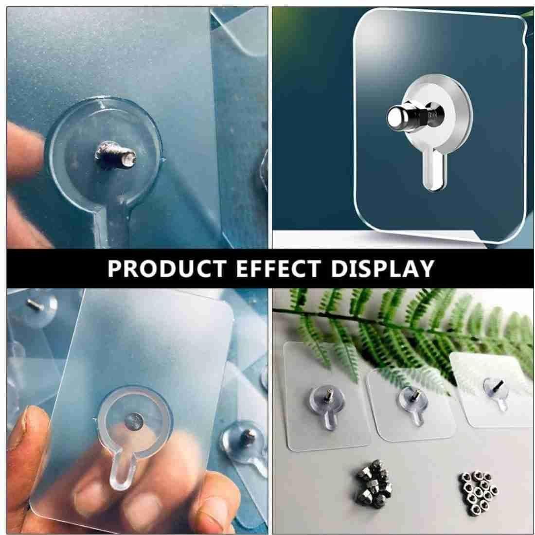 Self Adhesive Hooks for Hanging Photo Frame Hook (Pack of 10)